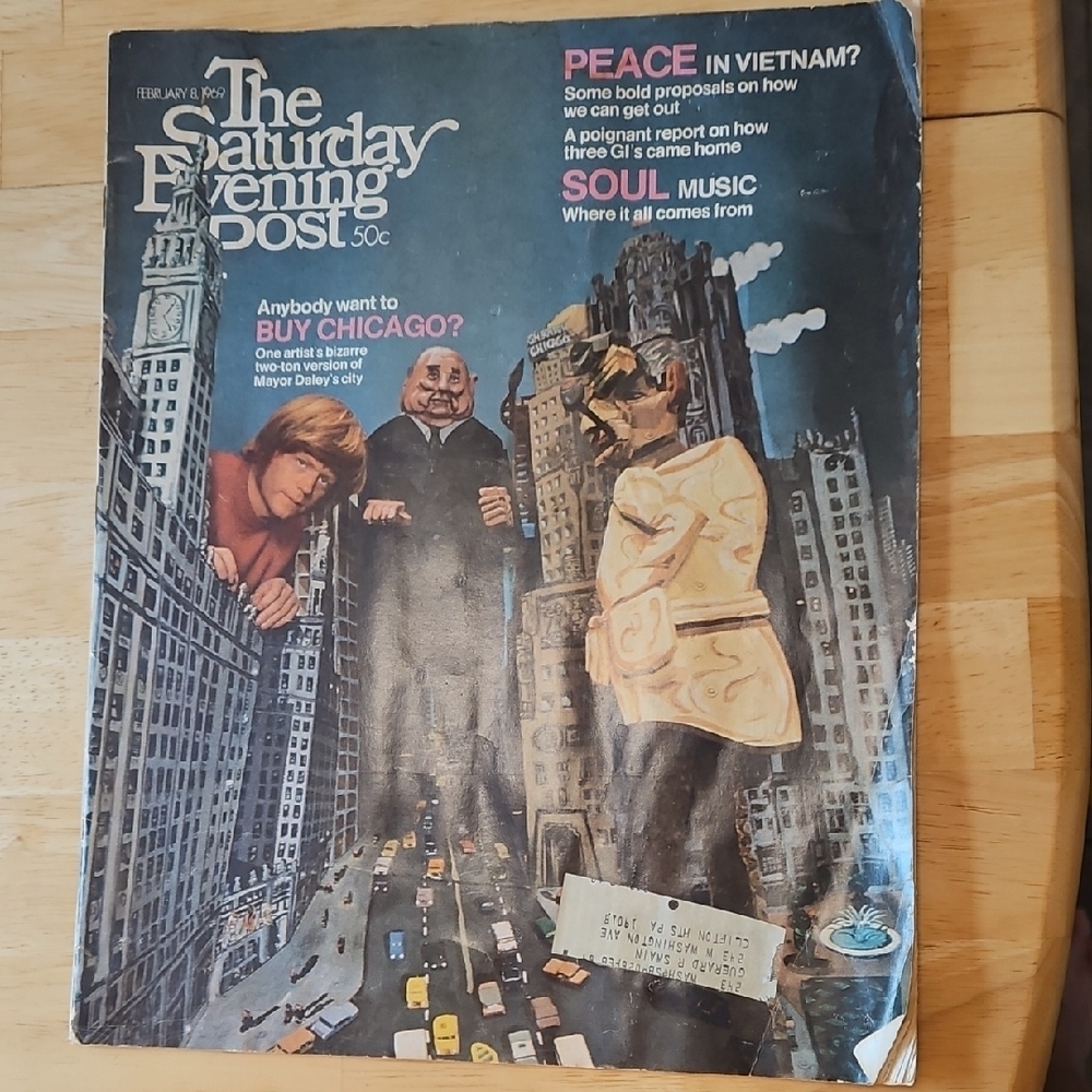 Vintage Saturday Evening Post Magazine Cover